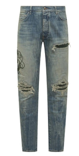 Amiri Hollywood Mx1 Blue/Green Jean