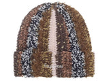 Supreme Tinsel Stripe Beanie FW25 Brown