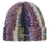 Supreme Tinsel Stripe Beanie Purple Multicolor
