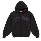 Supreme Arc Thermal Lined Zip Up Hooded Sweatshirt Black (FW26)