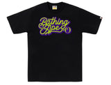 BAPE Bathing Ape Script Logo Tee Black/Green