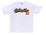 BAPE Baseball Logo Tee White/Orange
