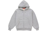 Supreme Arc Thermal Lined Zip Up Hooded Sweatshirt (FW26) Heather Grey