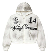 Vale Forever Oreo 14 Zip Up Hoodie White