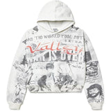 Vale Mural Pullover Hoodie Grey