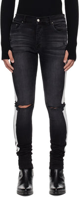 Amiri Black Bones Slash Jean