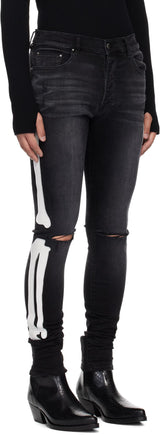 Amiri Black Bones Slash Jean