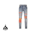 Artpatch Orange Bandana Denim "Clay Indigo"