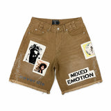 Mixed Emotion Brown Chaos Carpenter Shorts