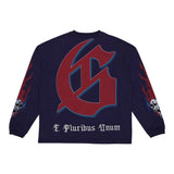 Godspeed Checkmate LS T-Shirt (Navy)