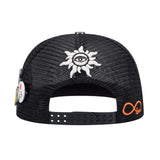 Godspeed Forever Trucker Hat Black Light-Blue Orange