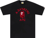 BAPE Color Camo College Tee (SS23) Black Red