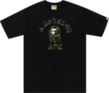 BAPE 1st Camo College Tee Black Green