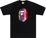 BAPE Fans Scarf Ape Head Tee Black