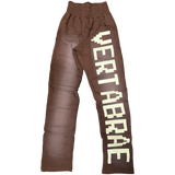Vertebrae Sweatpants Brown/Cream