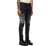 Amiri Sinners Embroidered Skinny Jean